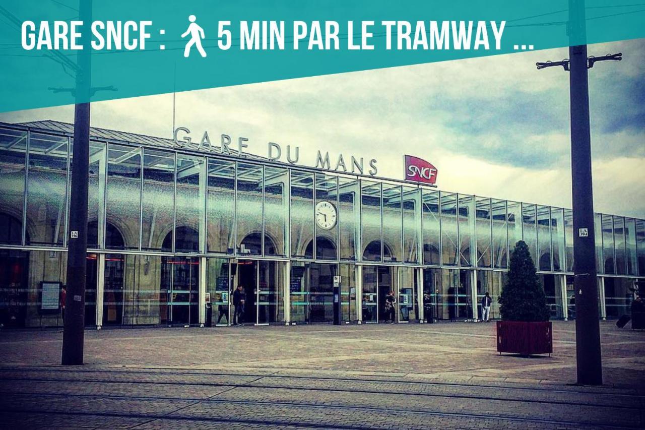 Апартаменты Tramway 8 Jaures Cosy Proche Gare Ле-Ман Экстерьер фото